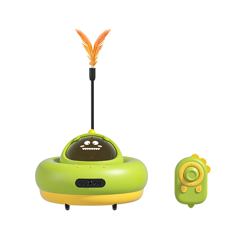 Smart Leaking Food Teasing Cat Toys Remote Control Car Cat Laser Cat Toys Self-hi and Boredom Pet Toys