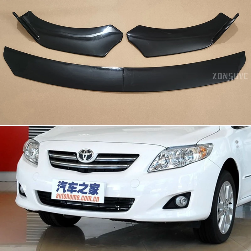

Body Kit Accessories Front Bumper Lip Splitter Spoiler For Toyota Corolla Altis Sedan 2007--2024 Year