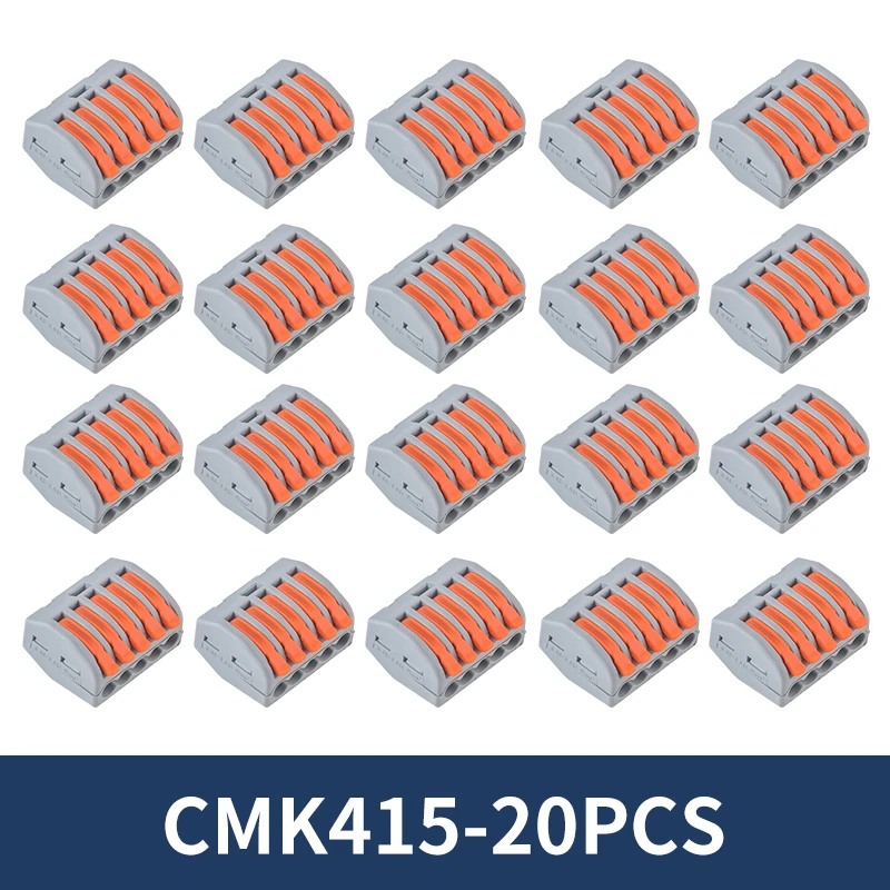 10/20 stuks Quick Push-in hendel draadconnector splitsen compacte terminal 2 3 4 5 poorten snelle en stabiele verbinding eenvoudige installatie
