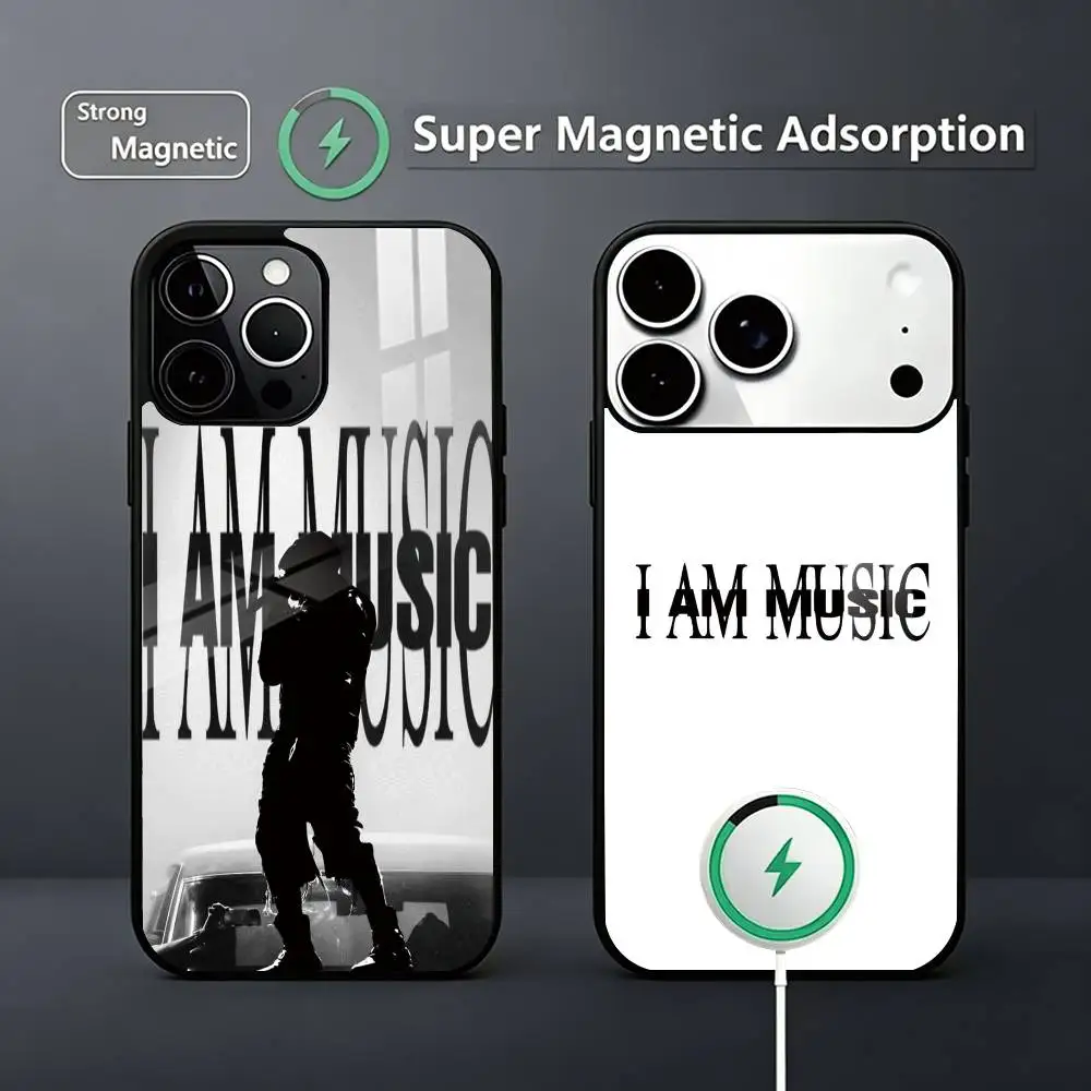 

I-I AM MUSIC P-Playboi Carti Phone Case For iPhone17,16,15,14,13,12,11 Plus,Pro Magnetic Supports Magnetic Wireless Charging