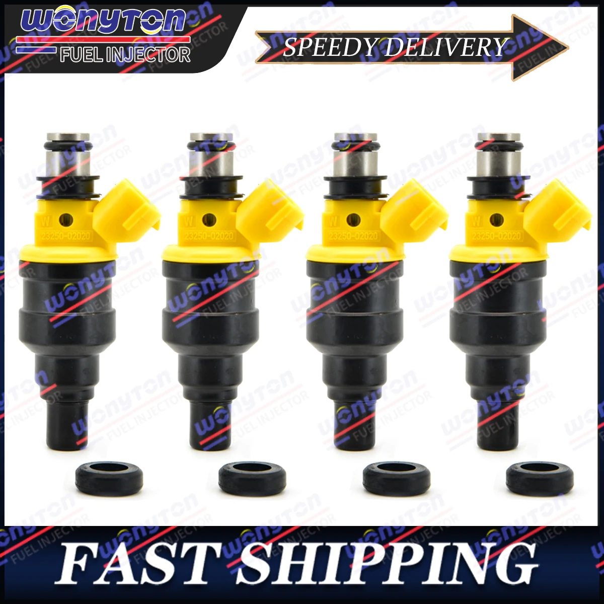 

4 Pcs Fuel Injectors 23250-02020 For Toyota Carina AT190 Avensis AT220 4AFE