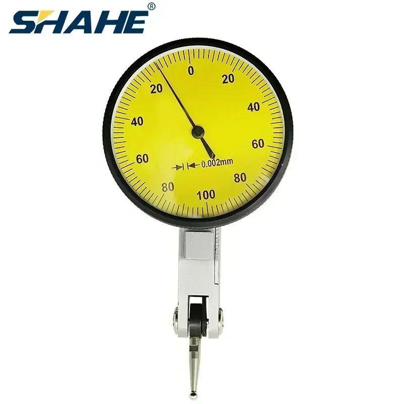 SHAHE 0-0.2mm Precision Lever Dial Gauge Dial Indicator Gauge Dial Test Indicator Gauge Dial Bevel Indicator