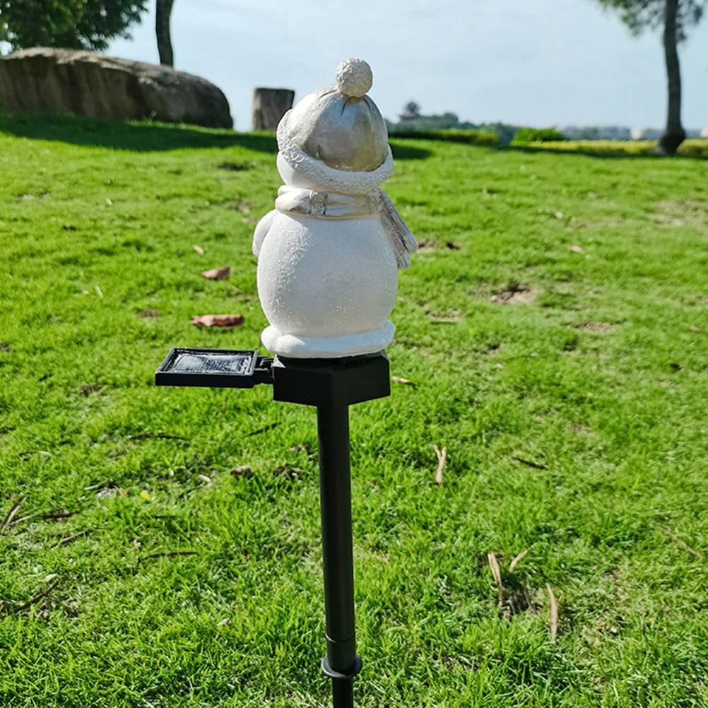 

Snowman Light Outdoor Decorative Garden Lamp Scene Christmas Pp Adornment Ground Inserting LED Solar Lawn Light Driveways