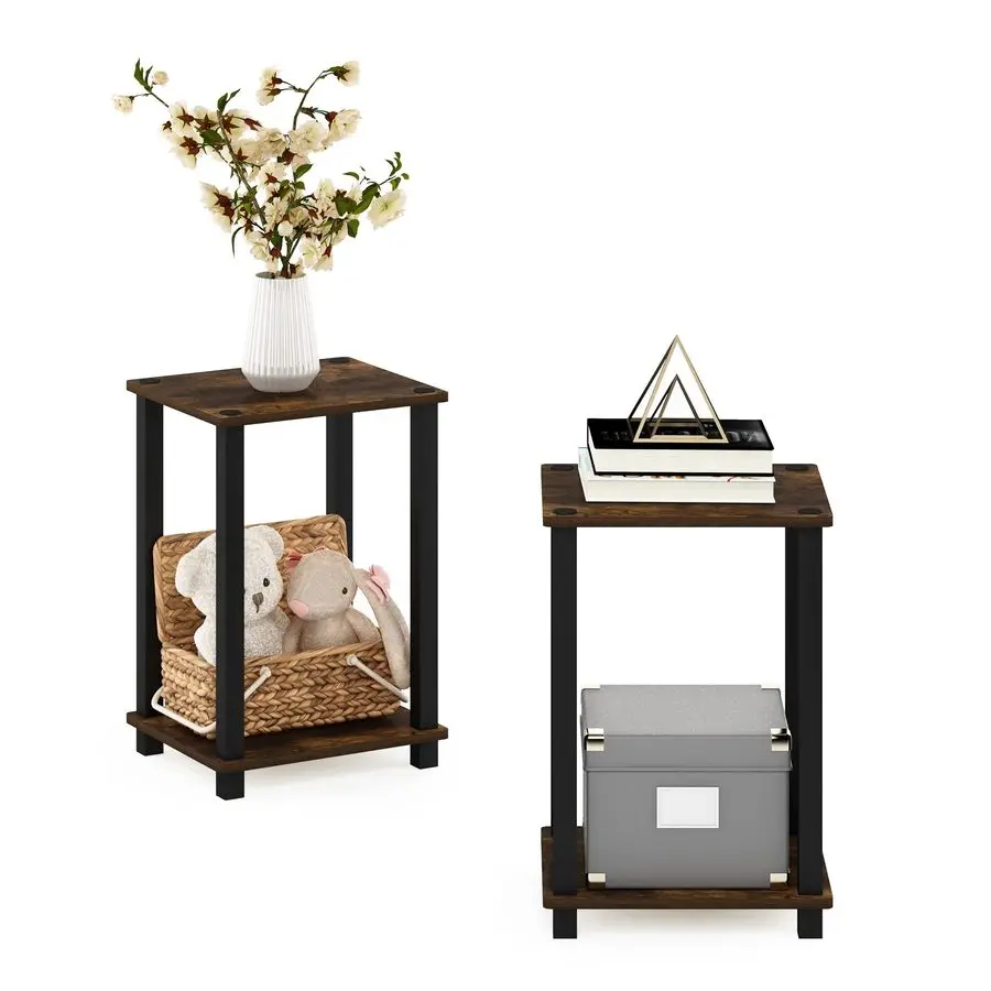 

Простые приставные столики, 2 шт., цвет янтарно-черный