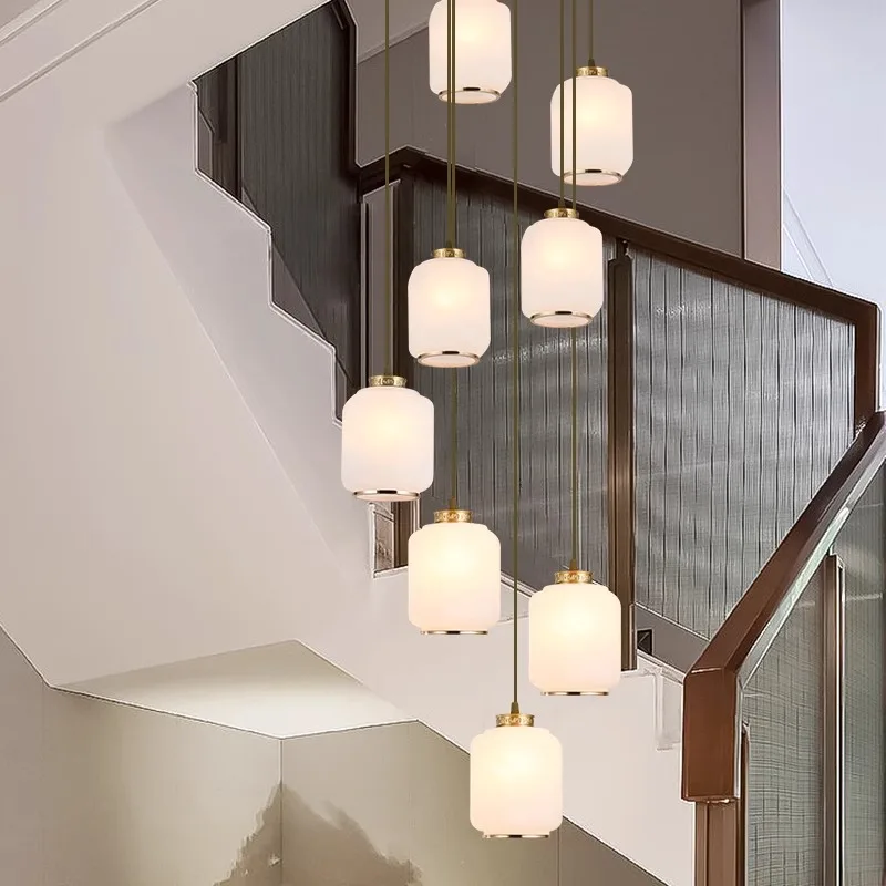 Modern home decoration crystal chandelier, stair Pendant lamp, living room Pendant lights, interior lighting