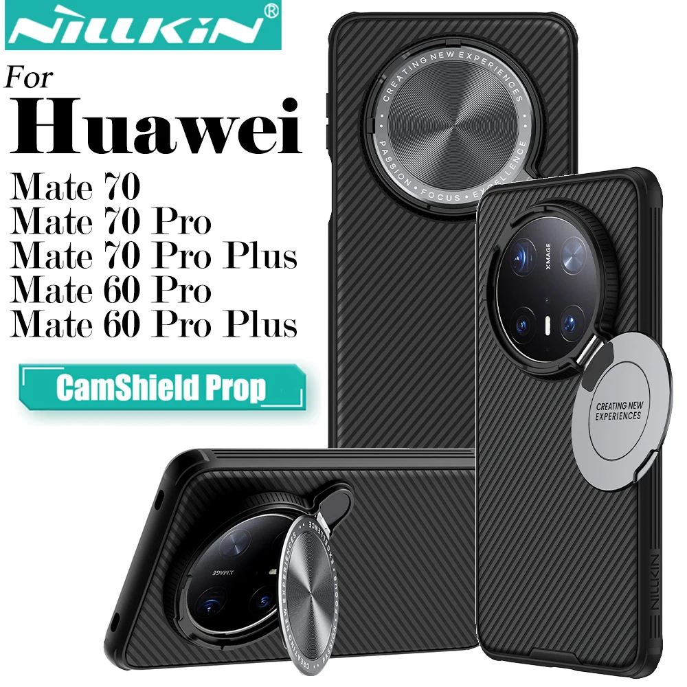 

Чехол NILLKIN для Huawei Mate 70 Pro 70 Pro Plus Mate 60 Pro Plus, защитный чехол для камеры, защитный объектив с подставкой