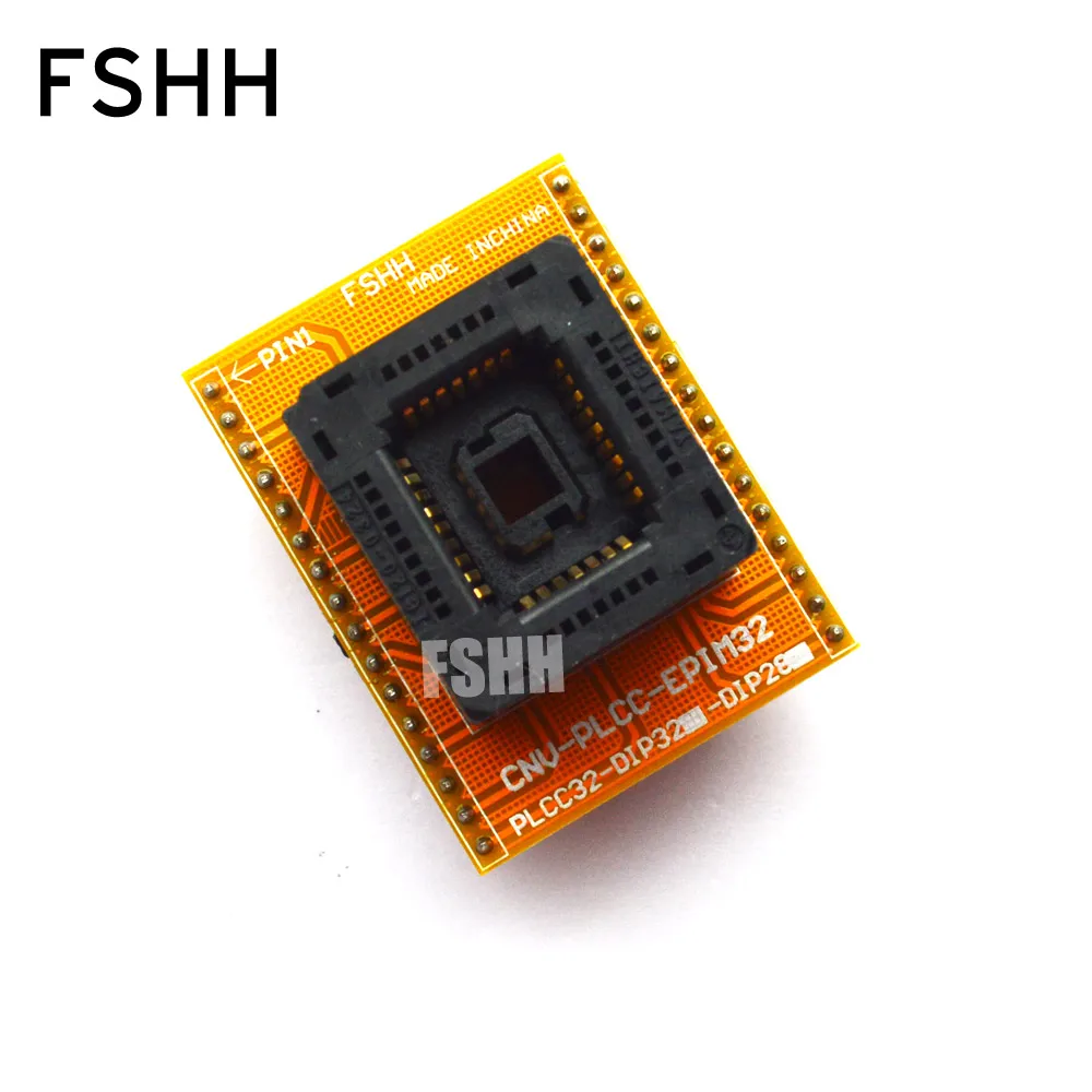 PLCC32 - DIP32 プログラマ アダプタ CNV-PLCC32-EPIM32 テスト ソケット PLCC32 BIOS アダプタ
