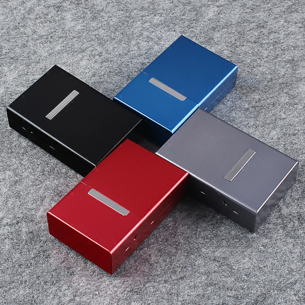 

Elegant Automatic Cigarette Holder Large Capacity Aluminum Protective Clamshell Case for