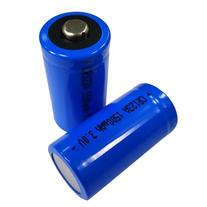 3V 1500mAh CR123A Battery Lithium Manganese LiMnO2 Disposable Dry Batteries for Flashlight Recorder Scale Smart Watch GPS ETC