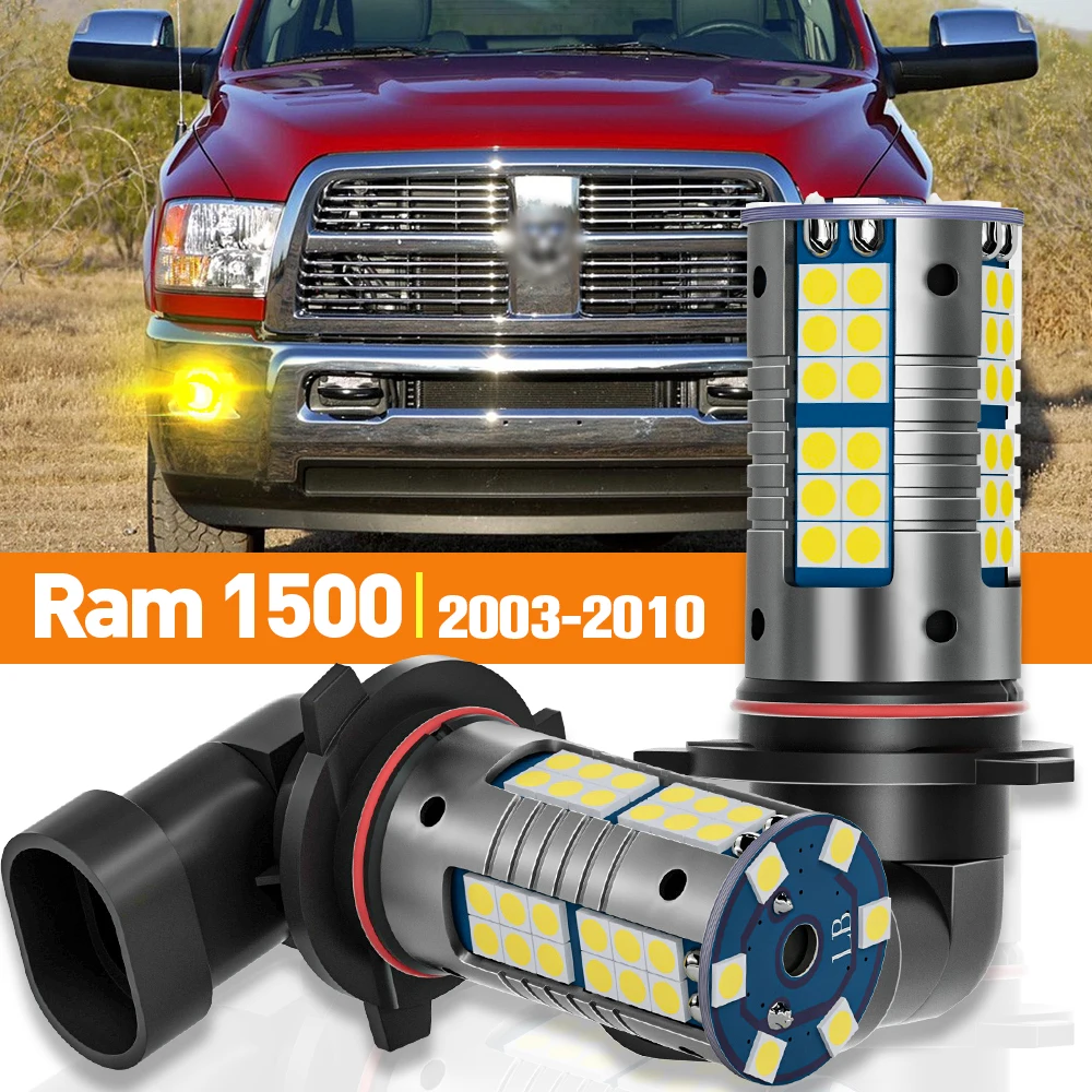 2pcs LED Fog Light For Dodge Ram 1500 2003-2010 2004 2005 2006 2007 2008 2009 Accessories Canbus Lamp