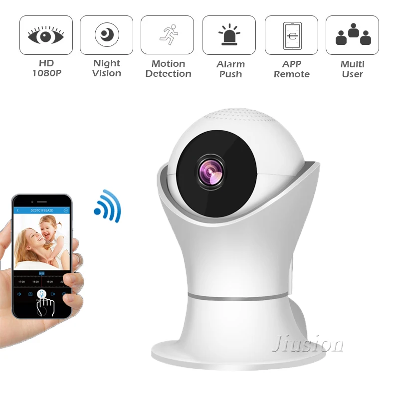 

Baby Monitor Mini WiFi Camera 1080P Home Security Video Camara Bebe Wireless Outdoor Night Vision CCTV Cam 360 Panoramic Kamera