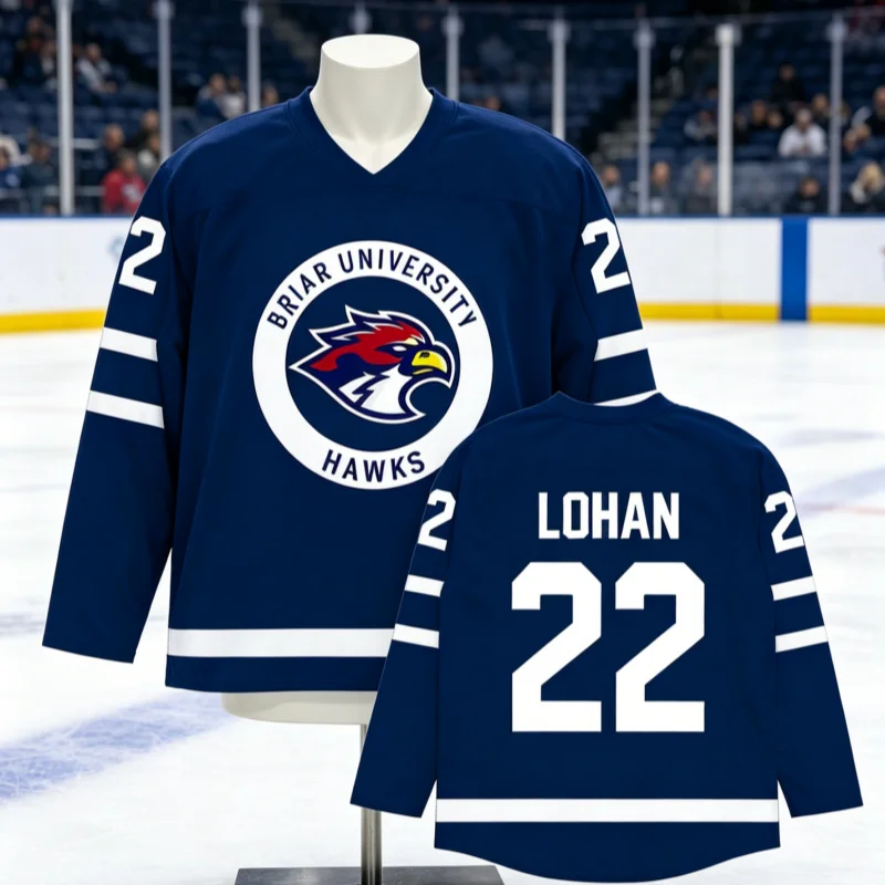 Cosplay Off Campus Briar University Hockey Jersey Graham 44 22 DI LAURENTIS 66 Tucker46 T-shirt Design 3D Printing Merch Men