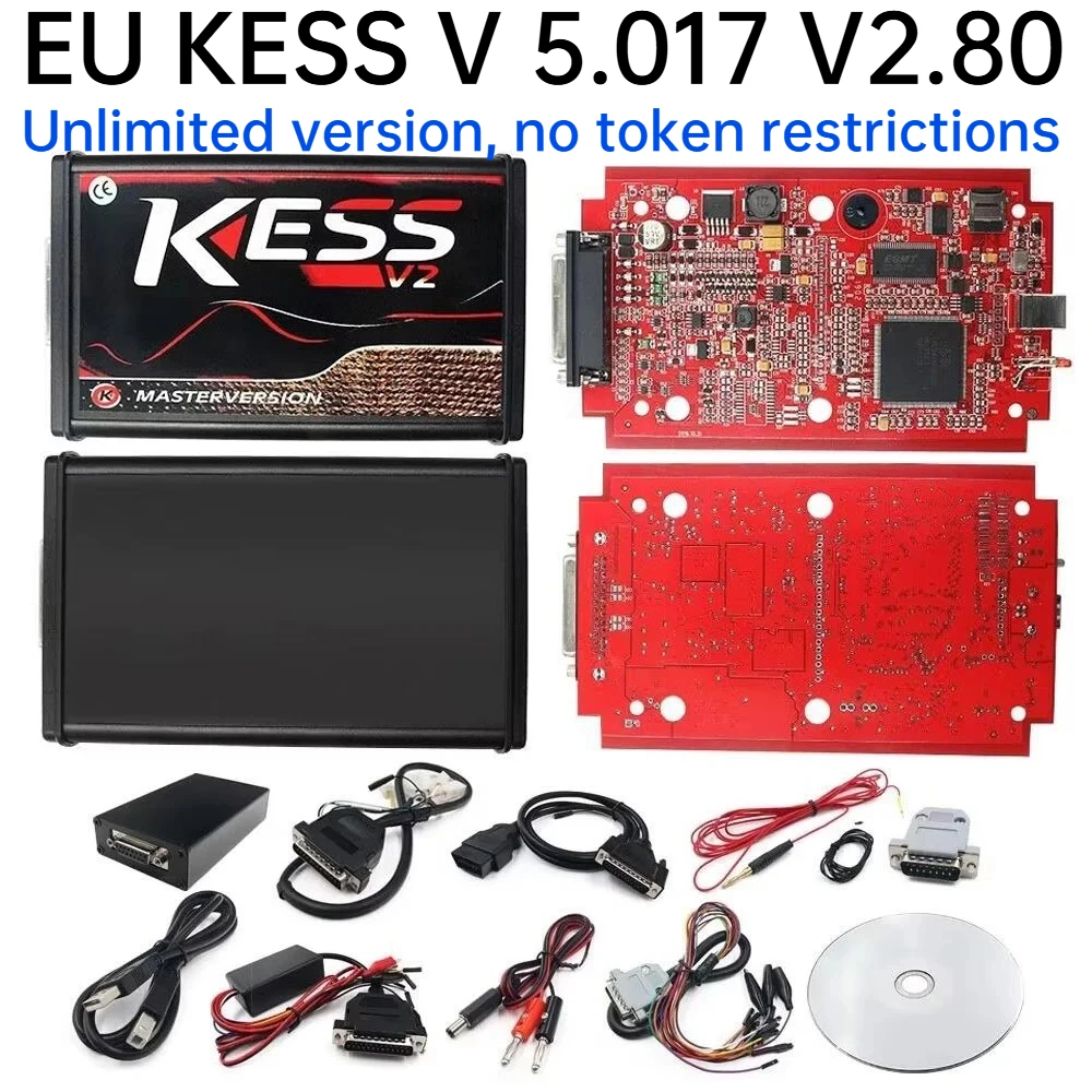 

Best Kess V5.017 EU Version Device Comes 2.53 V2.8 KTA Online Version With Red PCB In The Support 140 Protocol No Token Limited
