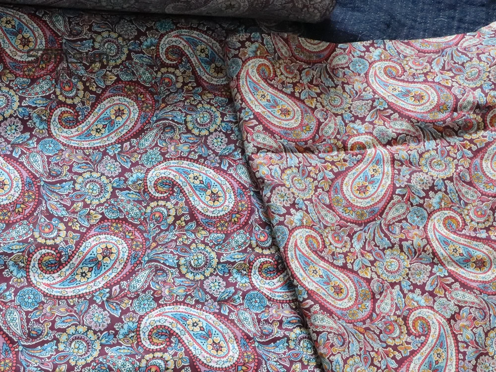 Lee Manor Floral 100% Cotton 80S Like Liberty Fabric Digital Printed For Sewing Cloth Dress Skirt Kids Designer Poplin Tela