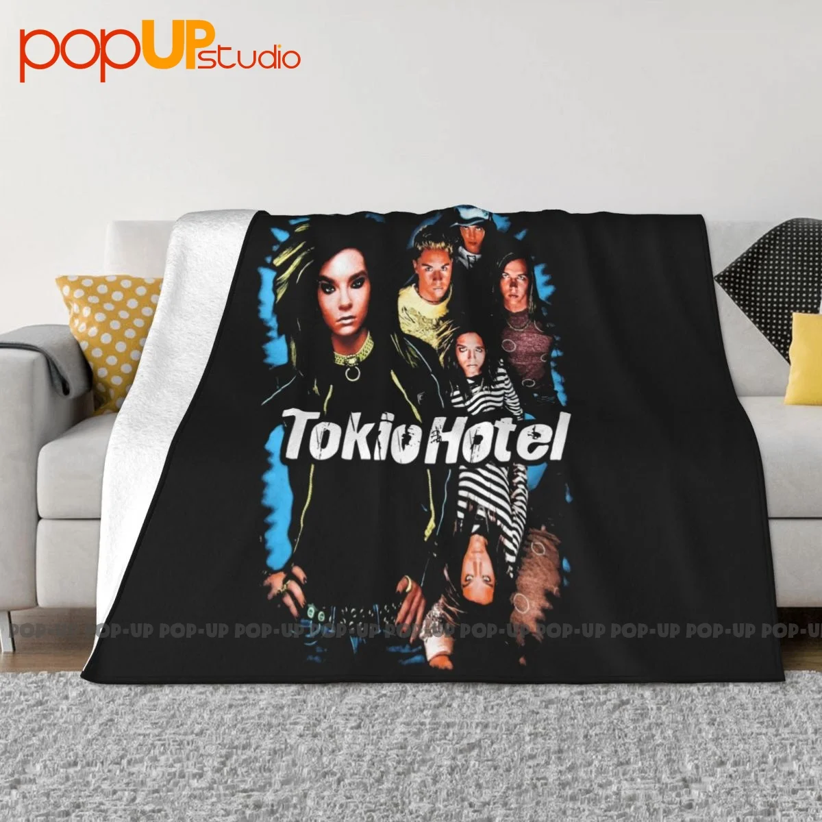 Tokio Hotel Vintage Metal Band Rock P-421 Blanket Sheet For Bed Sofa Cover Bedding Travel For Sofa Bedroom