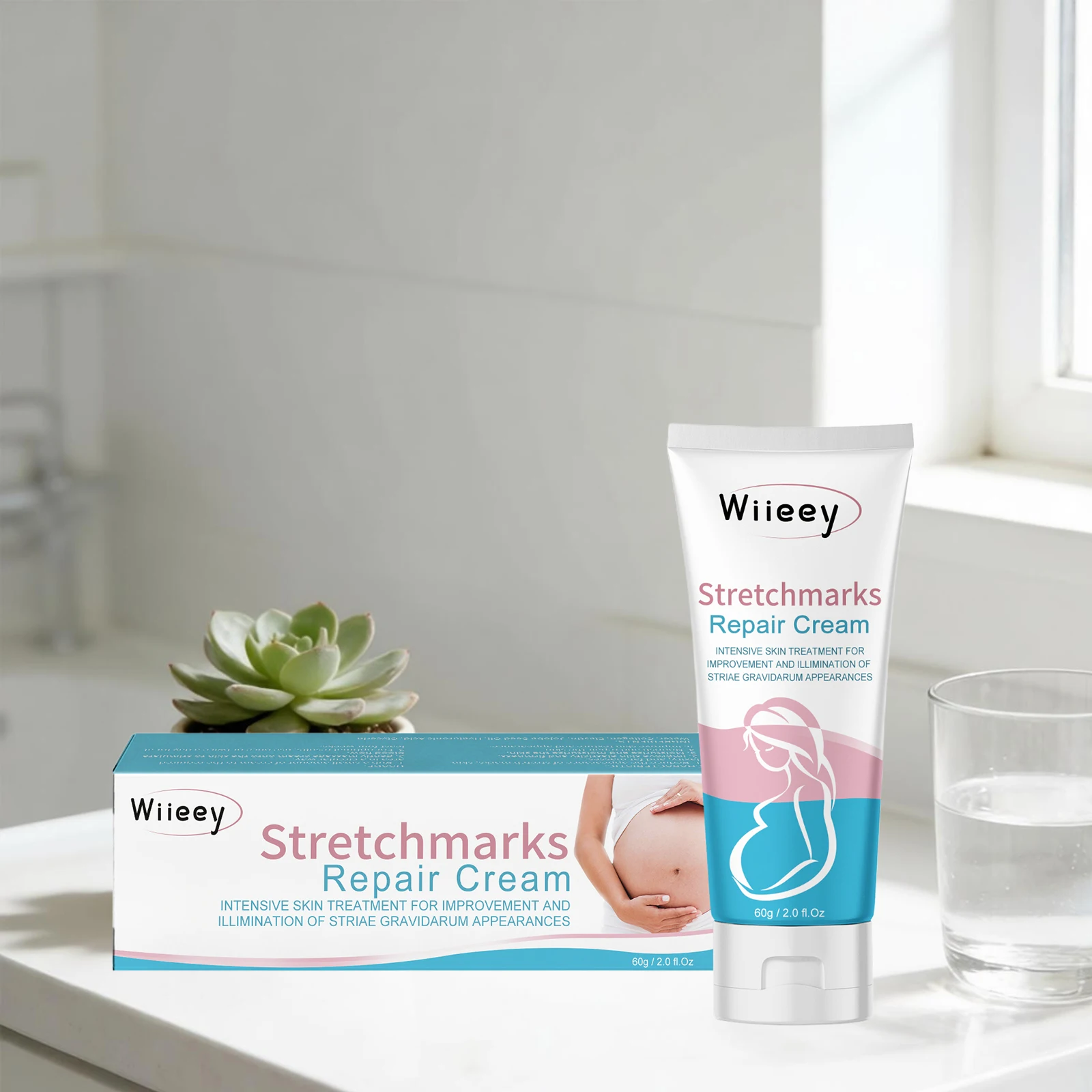 Stretchmarks Repair Cream Remove Pregnancy Firm Skin Enhance Elasticity Body Cream Nourish Moisturizing Pregnant Women Skin Care view 3