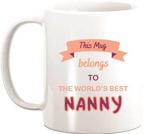 Worlds Best Nanny Coffee Mug Family Gift Present 11oz Mug