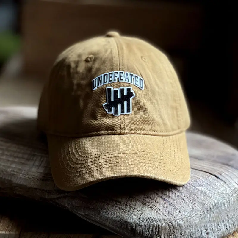 Personalized Five Stripes Rubber Letter Soft Top Deep Crown Baseball Cap Unisex Couple Summer Outdoor Hat​