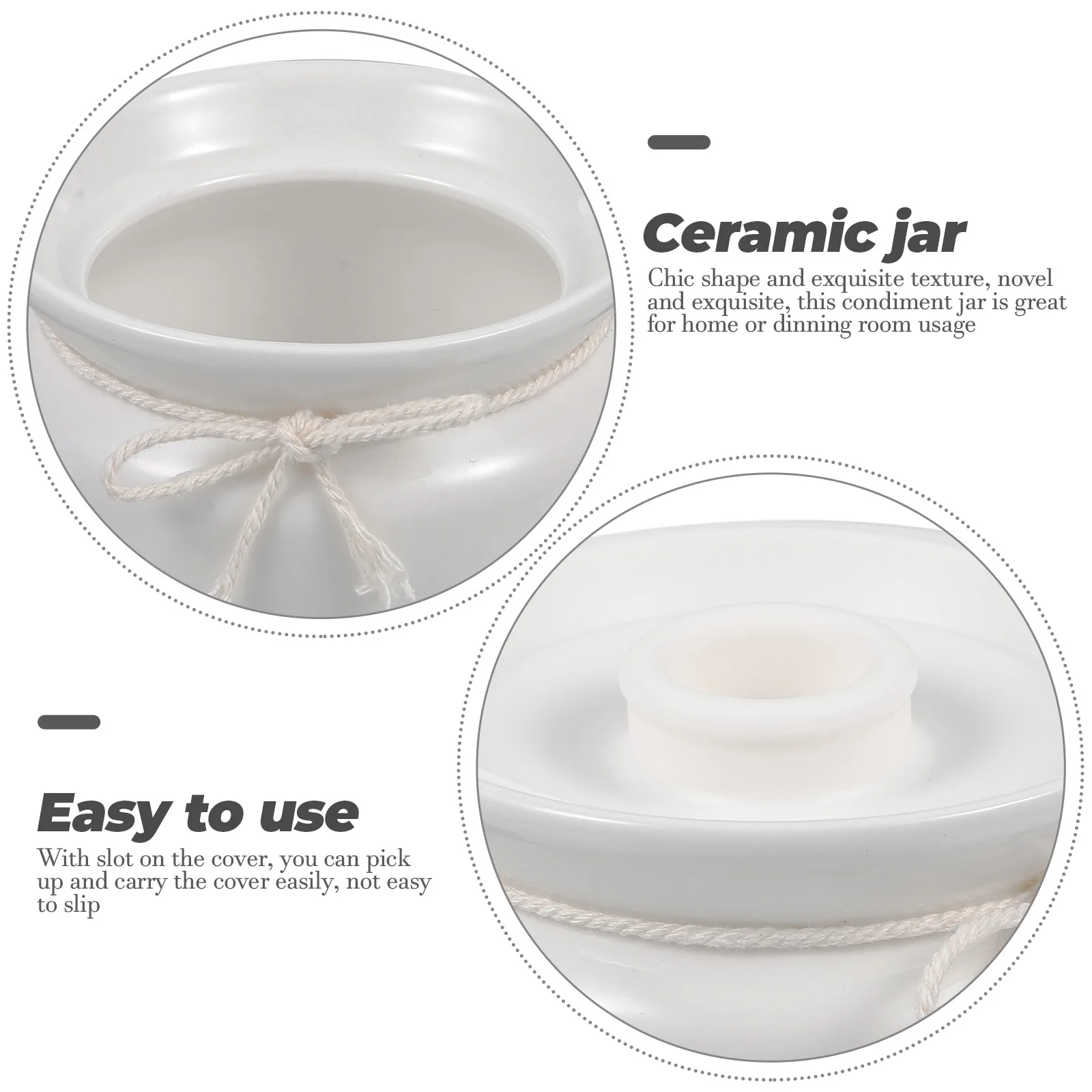 

Ceramic Coffee Canister 500ml Lard Storage Jar Kitchen Spice and Sugar Storage Container Ceramic Jar Spice Jars