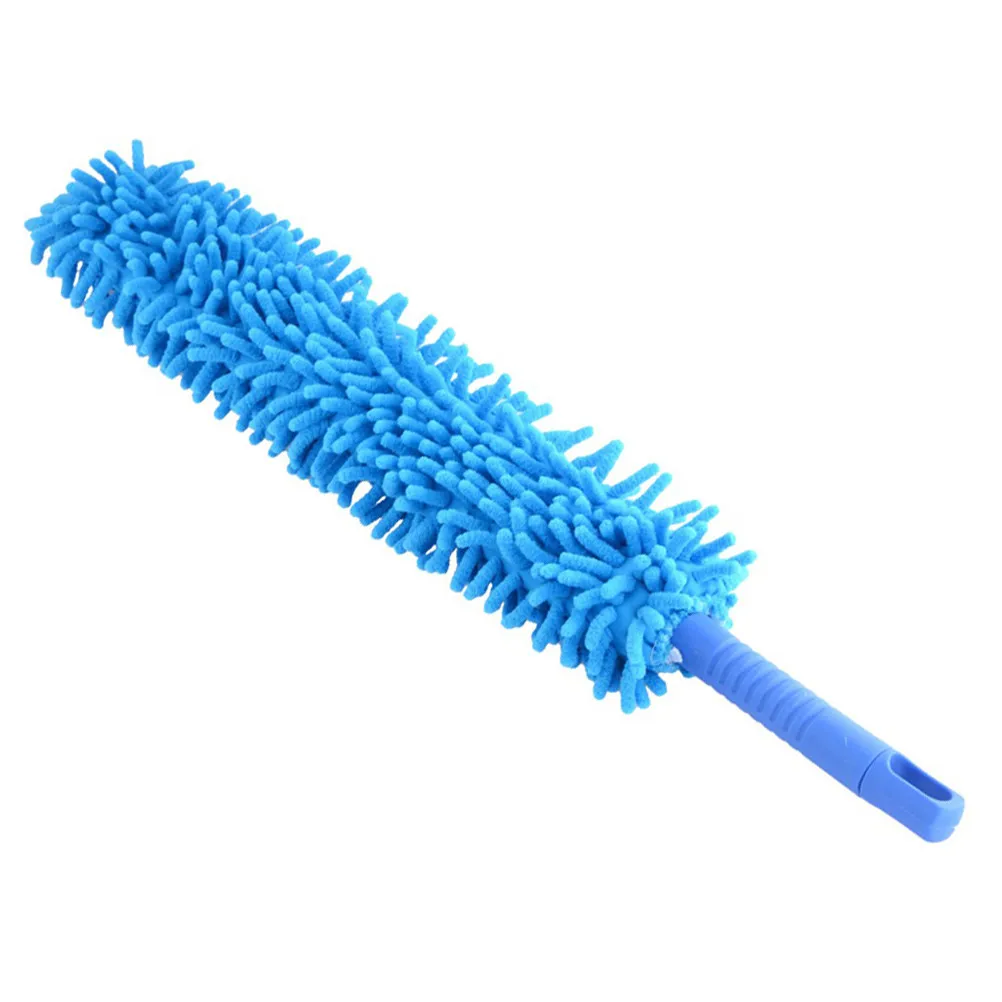 Microfiber Duster 2 Pack Chenille Cleaning Brushes for Car Computer TV Fan Ceiling Washable Reusable