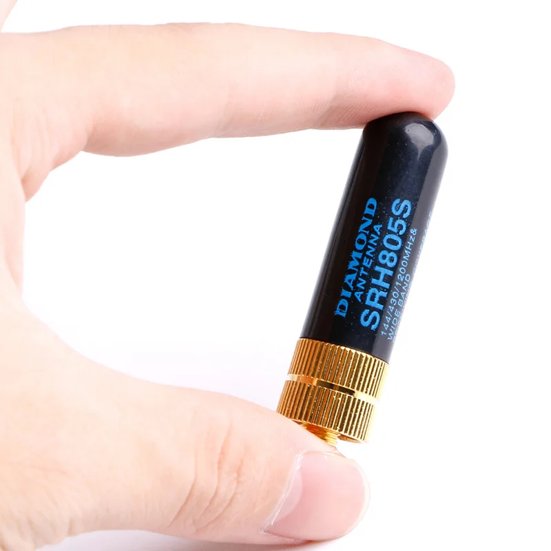 Antena banda dupla feminina DIAMOND SRH805S SMA-F GT-3 UV-5R BF-888s Rádio para BF-UV5RB/ BF-UV5RC