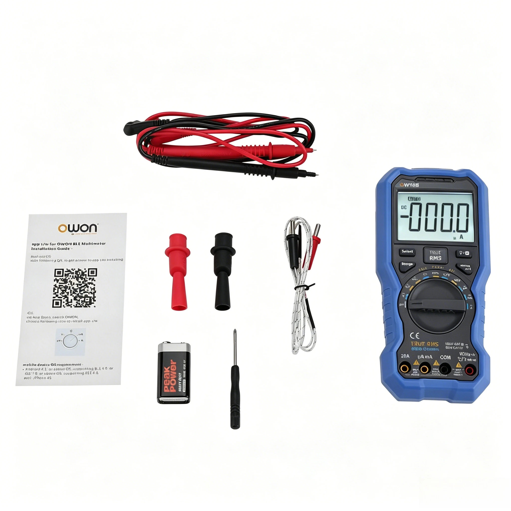OWON OW18B OW18E Portable Bluetooth Digital Multimeter 6000 Counts True RMS Measure 1000V AC DC Current Frequency