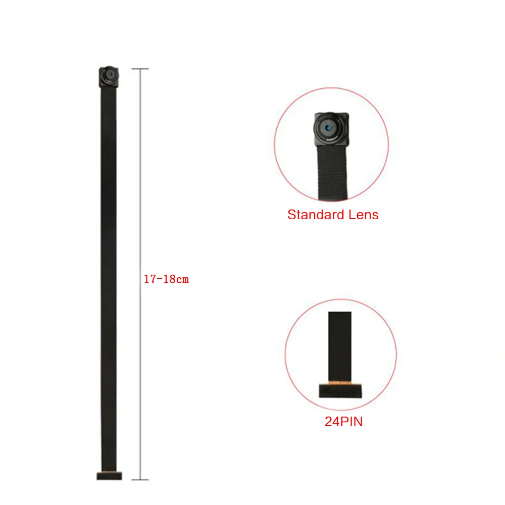 24-pinowy moduł CMOS 1080P DlY Przenośny obiektyw kamery Część do modułów mini kamer Część sprzedawana w naszym sklepie