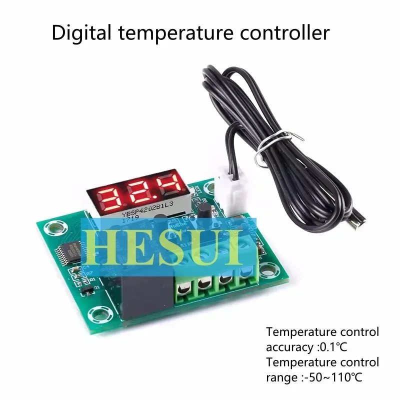 5V/12V/220V red light digital thermostat High precision digital temperature controller module cooling and heating