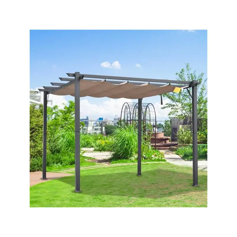 

Patio Pergola Gazebo with Adjustable Canopy for Outdoor Use - Ideal for Garden, Backyard, Deck, and Events. Durable and Stylish