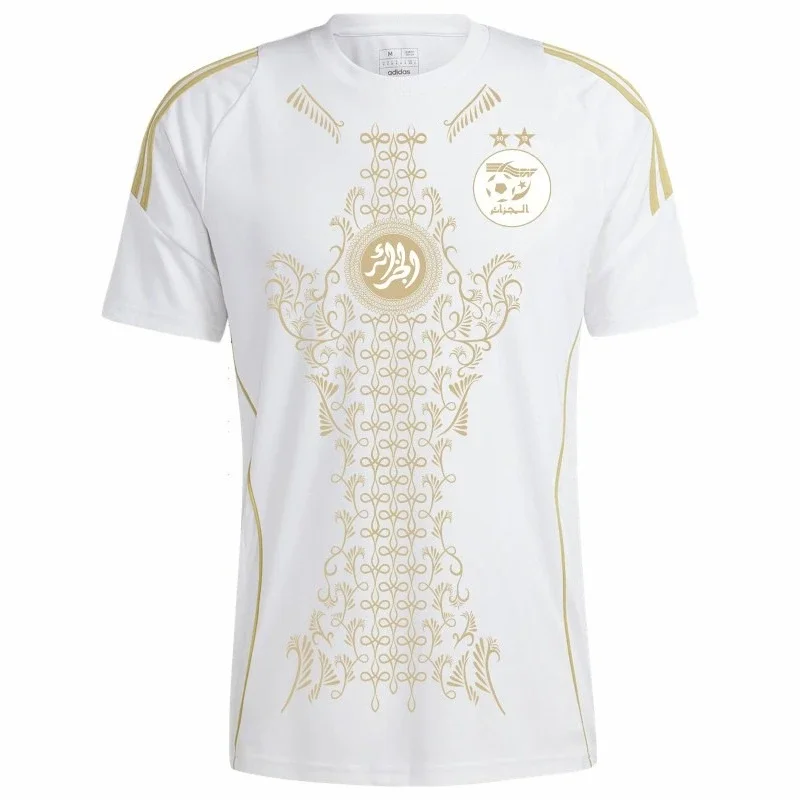 2025, meistverkauftes neues 3D-gedrucktes Algerien-Trikot für Männer und Frauen, schnell trocknendes und atmungsaktives Sport-Rundhals-T-Shirt
