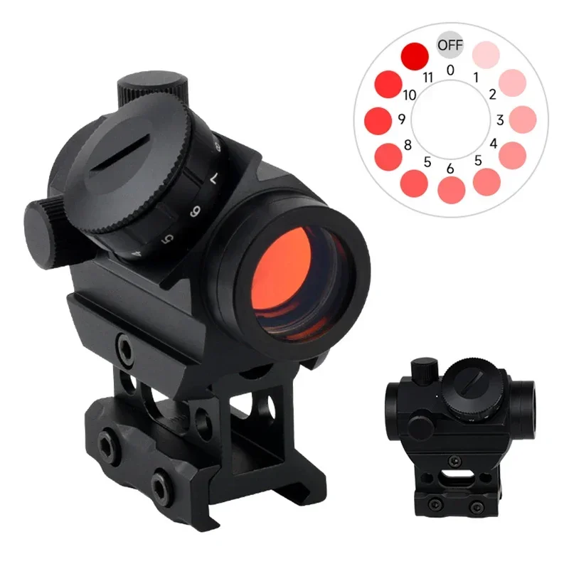 Compact Red Dot Sight Outdoor Reflective Adjustable Riflescope Tactical Optics Pistol Scope HD Hunting Accessories 20mm Rail