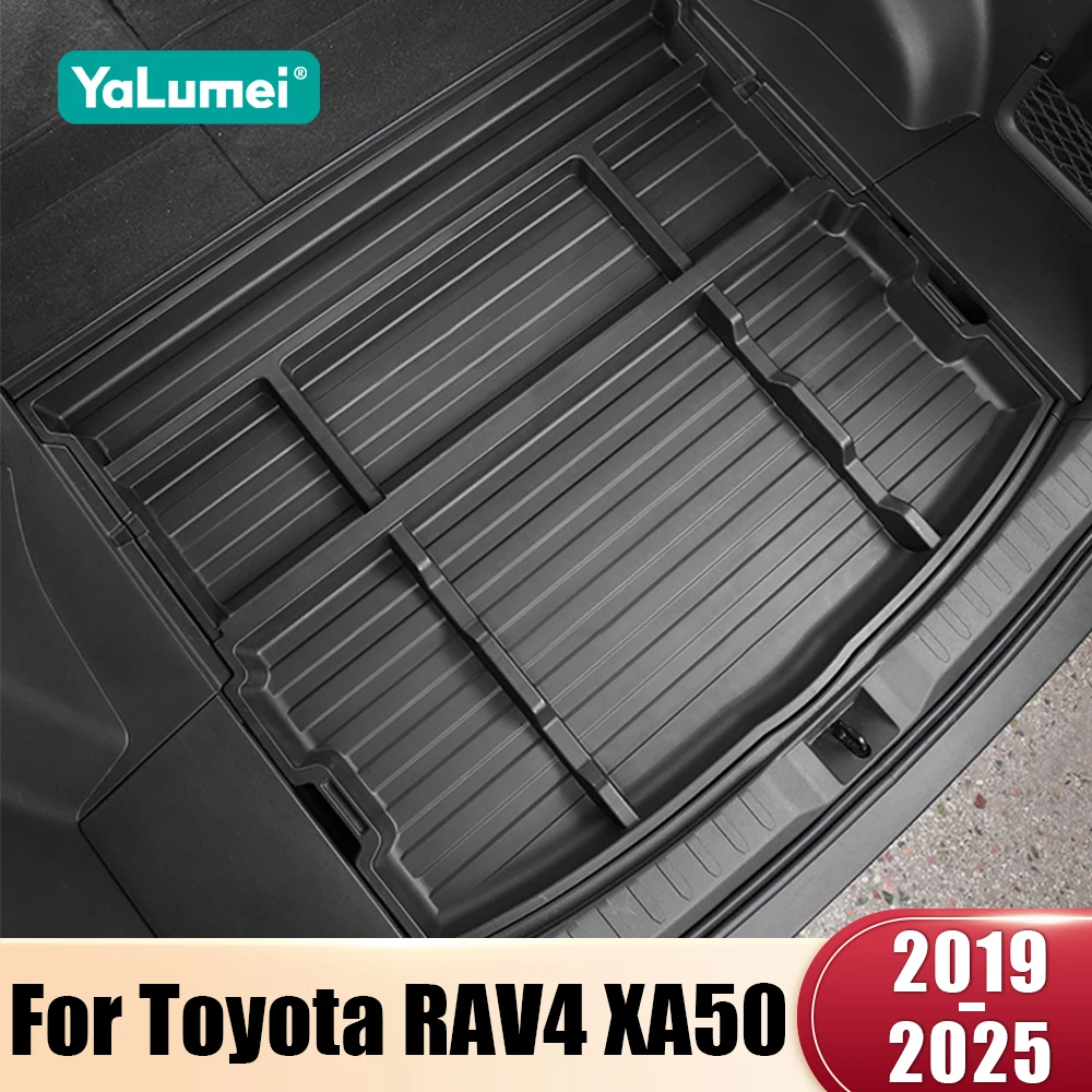 ABS Car Trunk Spare Tire Storage Box Container Pad For Toyota RAV4 XA50 2019 2020 2021 2022 2023 2024 2025 Hybrid Accessories