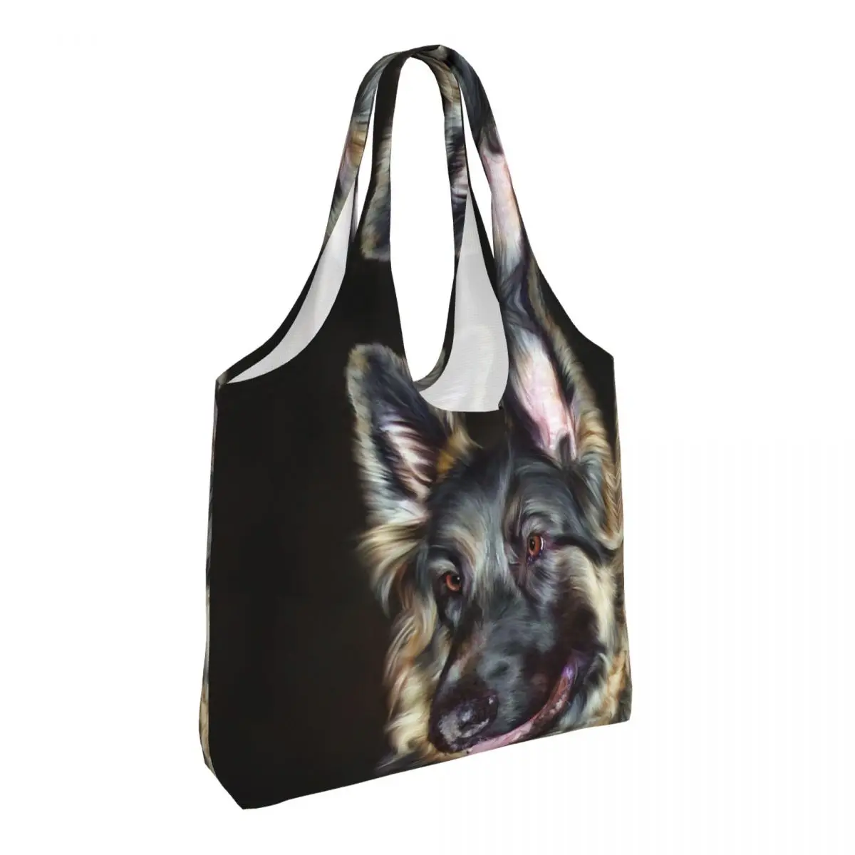 German Shepherd Dog Shopper Bag Animal Picture Alsatian Aesthetic Handbags Streetwear Tote Bag Ladies Design Shopping Bags