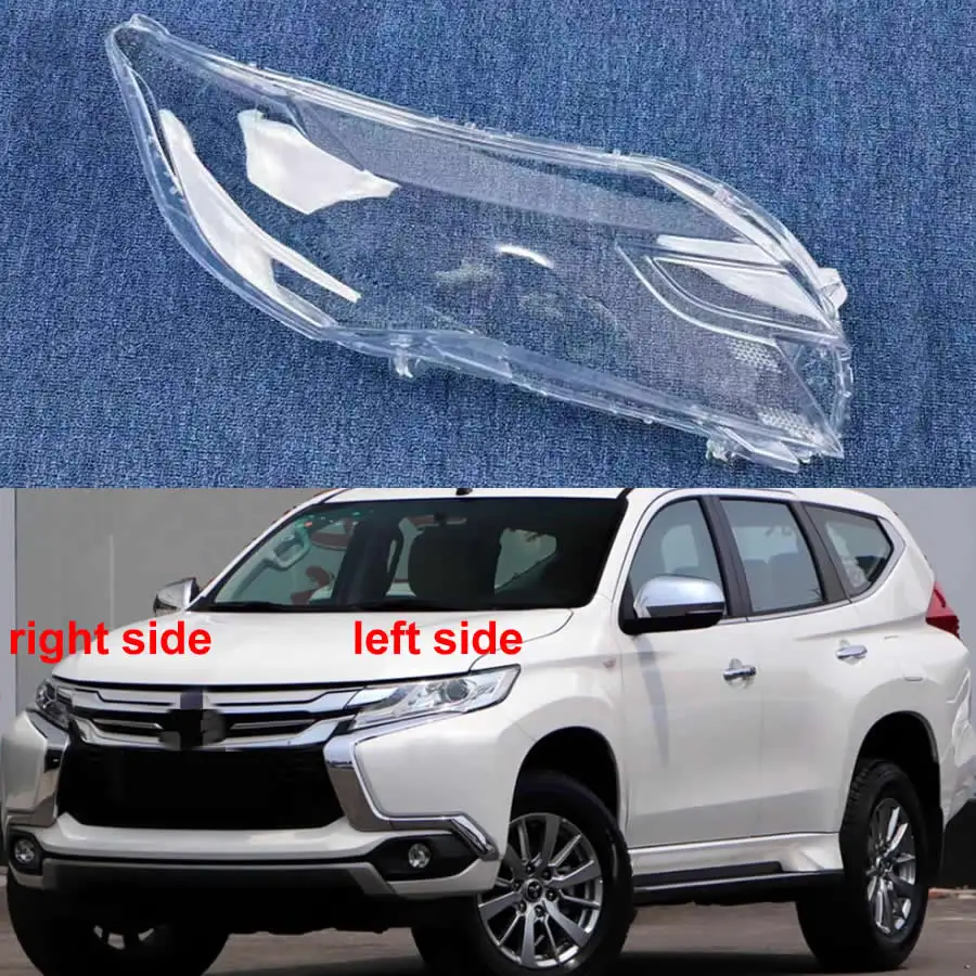 

For Mitsubishi Pajero Sport 2016 2017 2018 2019 Headlamp Transparent Mask Cover Headlight Shell Plexiglass Replace Original Lens