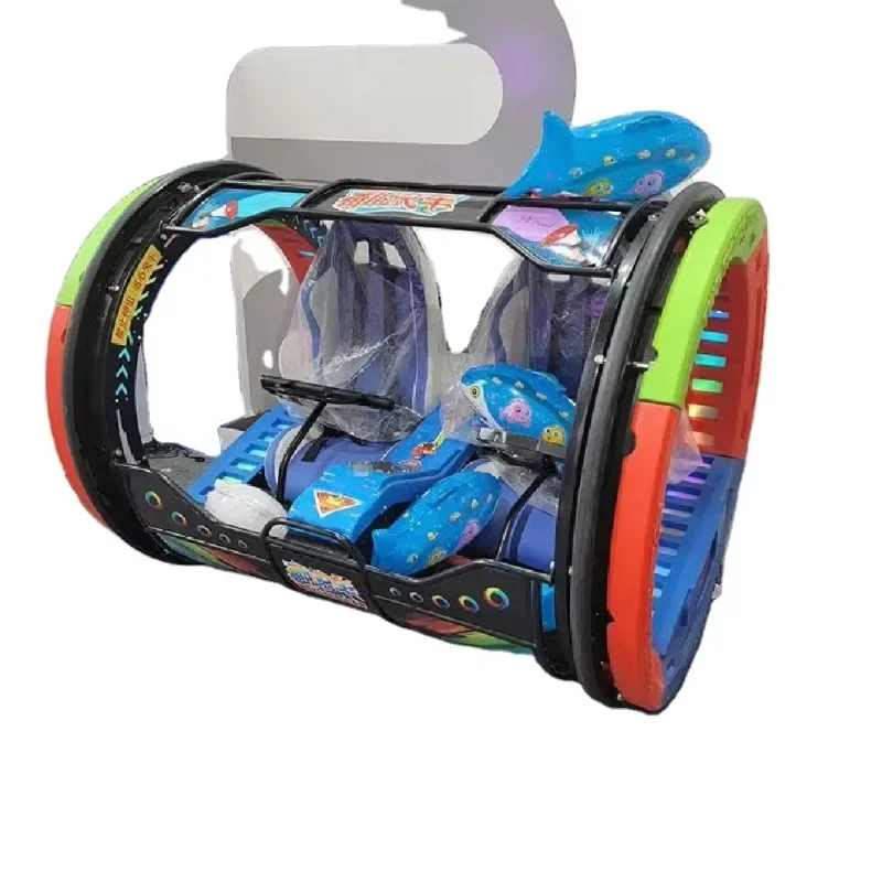 Outdoor playground electric balance car children roll 360 degrees happy rolling car