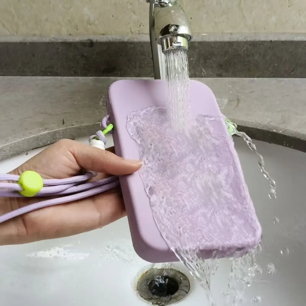 Neue Silikon-Handytasche Wasserdicht Große Kapazität Hängende Hals-Handytasche Multifunktionale Handy-Umhängetasche – Detail 6