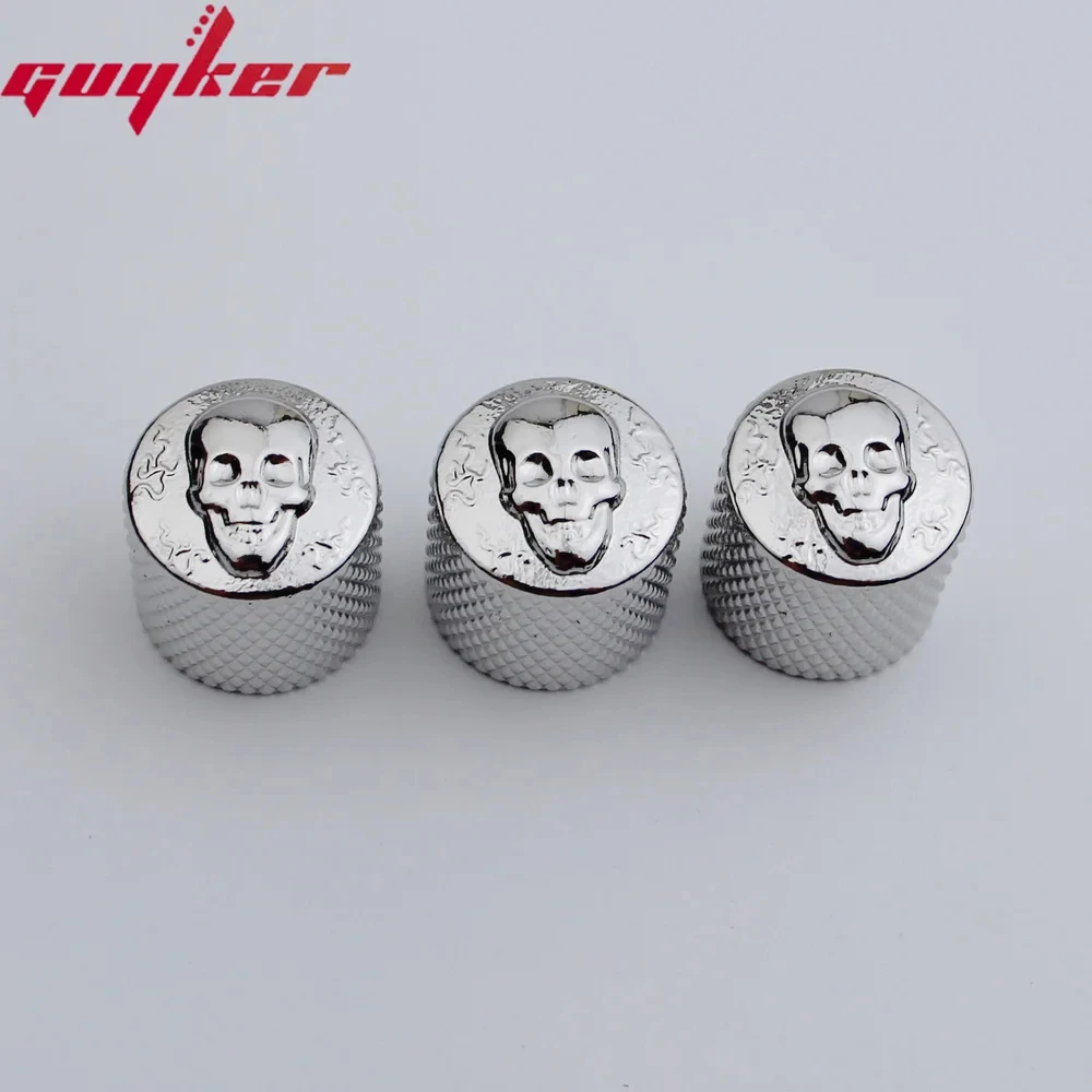 Guyker Potentiometer Knob Face Surface Inner Diameter 6MM For Electric Guitar or Bass Accessories CKB016