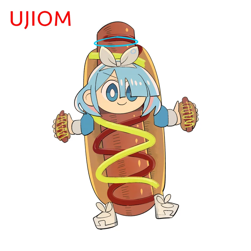 UJIOM Chibi Blue Achieve ARONA Wall Sticker Premium Enchanting Exclusive Design Edgy Hot Selling Decal Air Conditioner Decor