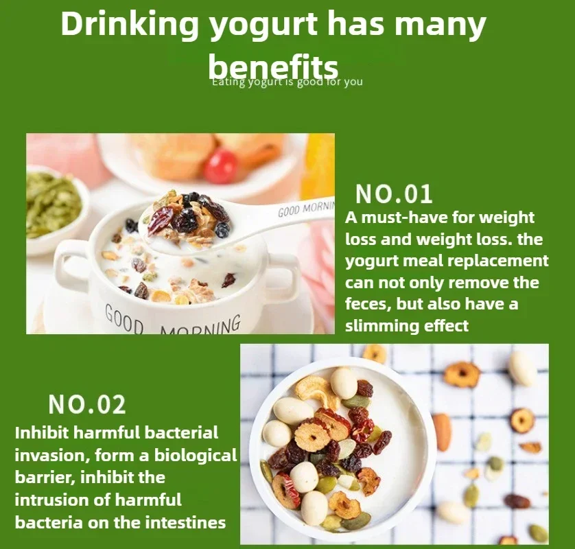 1.2L Automatic Mini Yogurt Machine Self-made DIY Smart Home Yogurt Machine Constant Temperature PP Material Liner Natto Machine