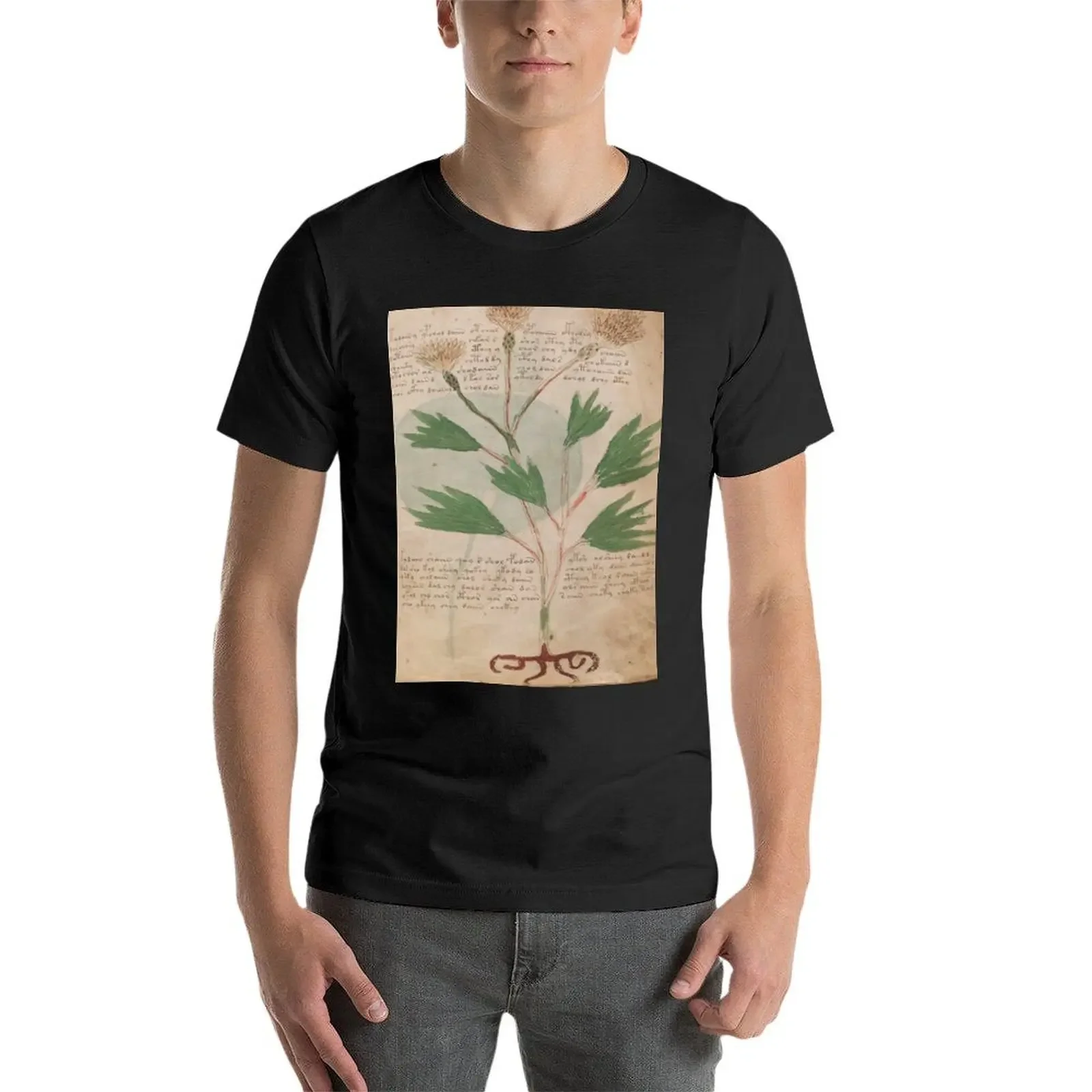 Camiseta de colección Mystery Voynich handlope (2R), oversizeds, camisetas de gran tamaño para hombre