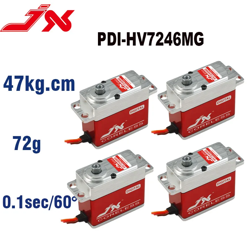 JX RC Servo PDI-HV7232MG 32KG PDI-HV7246MG 46KG Wysoka precyzja HV Pełne CNC Bezrdzeniowe Standardowe Serwo Do RC Helikopterów DIY Części