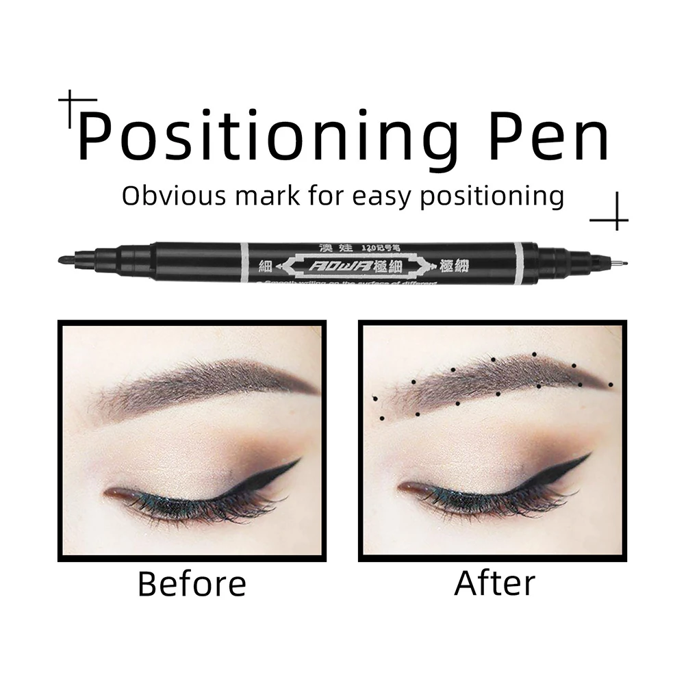 

5 Pcs Mapping Tool Tattooing Pen Eyebrow Waterproof Makeup Maker Marker Body Mapping Tool Plastic White For Beginners
