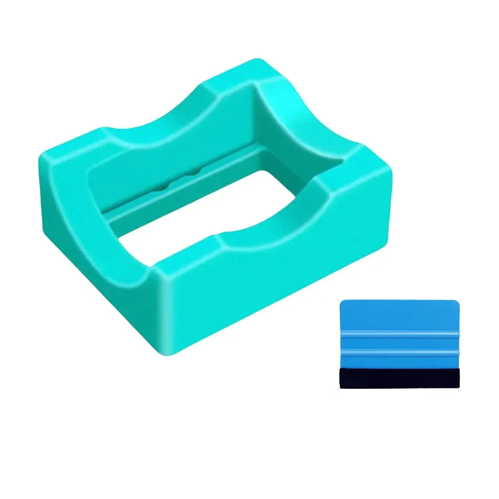 مجموعة حامل أكواب السيليكون، فتحة مدمجة مع ممسحة حافة اللباد لصياغة الشارات على زجاجات الأكواب #4