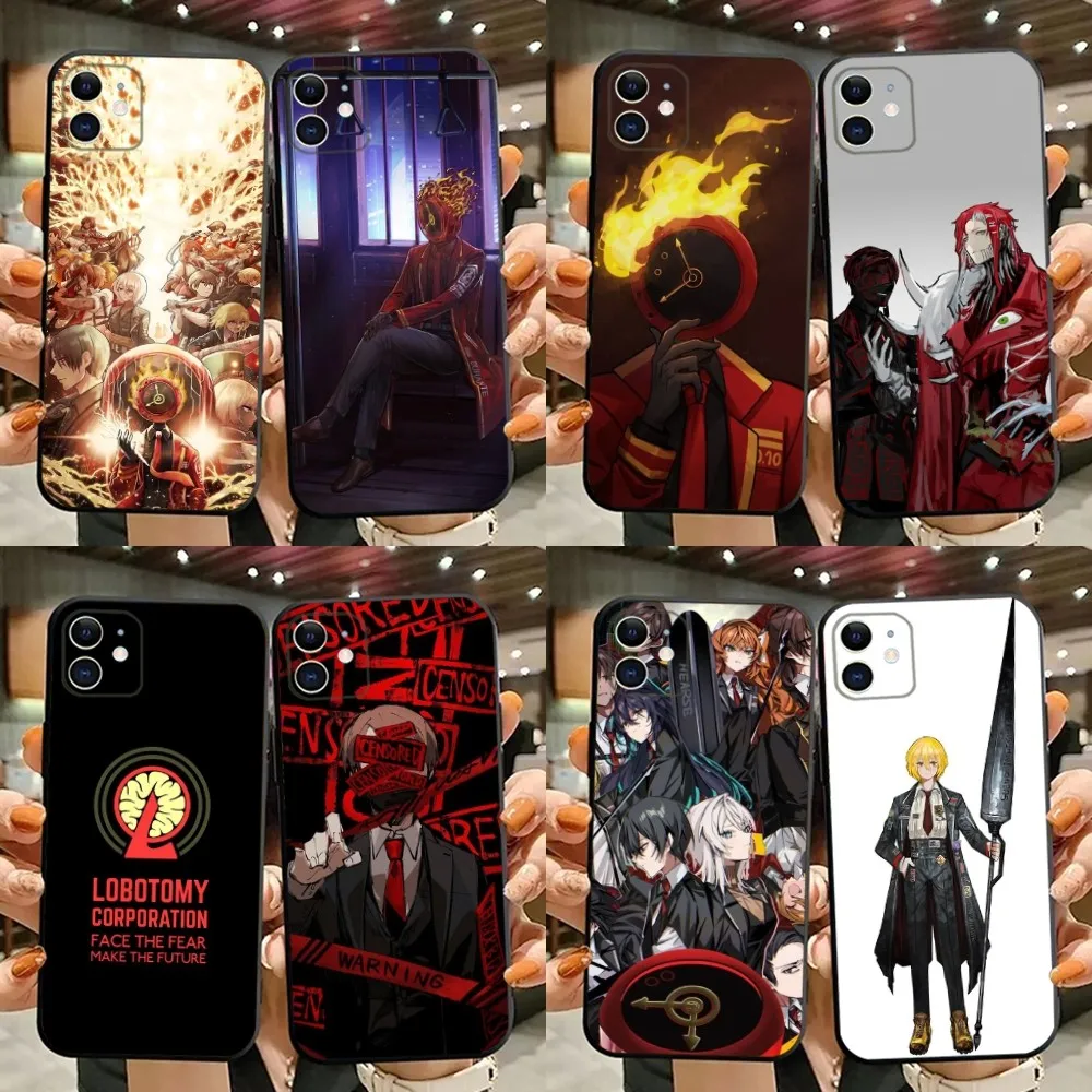 

Game L-Limbus Company Phone Case For iPhone 15,14,13,12,11,Plus,Pro Max,XS,X,XR,SE,Mini,8,7 Soft Silicone Black Cover