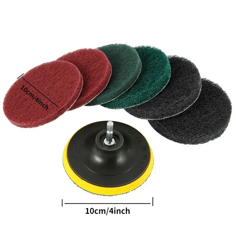 12-teiliges Bohrbürstenaufsatzset, Power Cleaning Scrub Brush und Scrub-Schwamm, für Fugenboden, Fliesen, Badezimmer, Küche – Detail 4