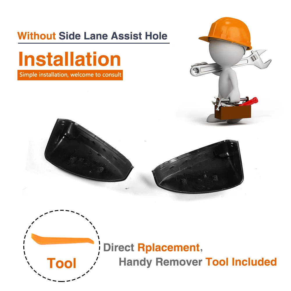 Replacement Carbon Fiber Mirror Covers For Audi TT MK3 Type 8S TTS TTRS TT SLINE 15-17 - view 5