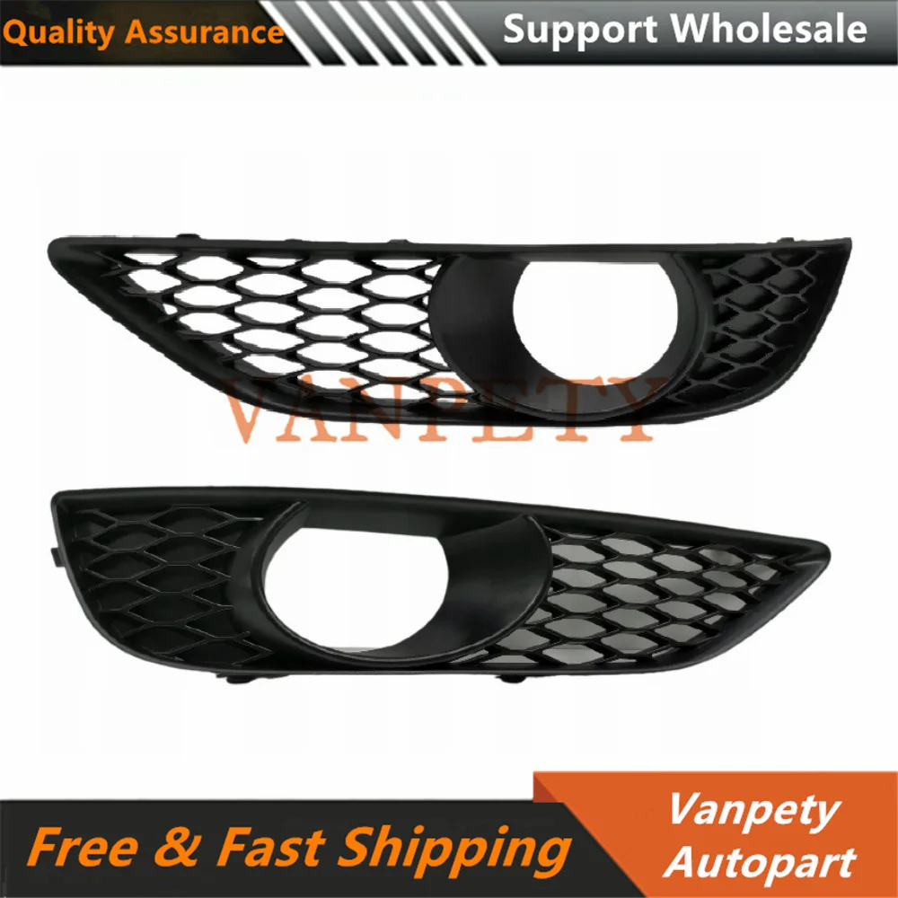 4L0807675C 4L0807676C Car Left Right Front Fog Light Lamp Grille Grill Cover For Audi Q7 Sports 4L S-Line Bumper 10-15 new