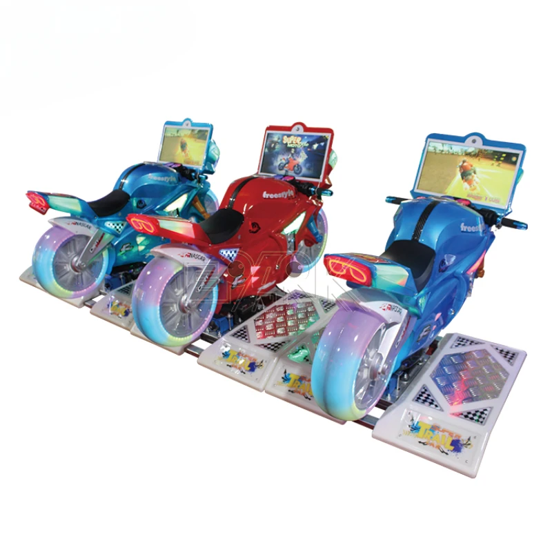 Coin Operated Simulator Arcade Video Game 3d Racing Car Motorcycle Kiddies Rides For Sale