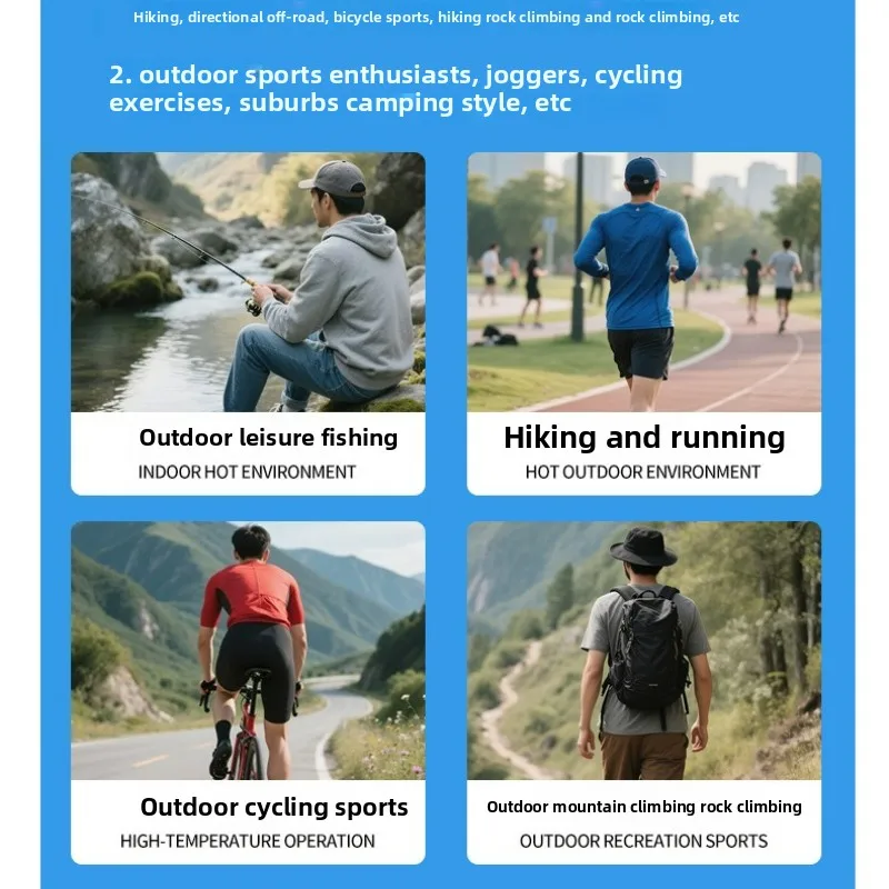 New Fan Short-sleeved T-shirt Cooling Vest Women Smart Air Conditioning Refrigeration Clothes Summer Cycling Bike Heat-proof Top