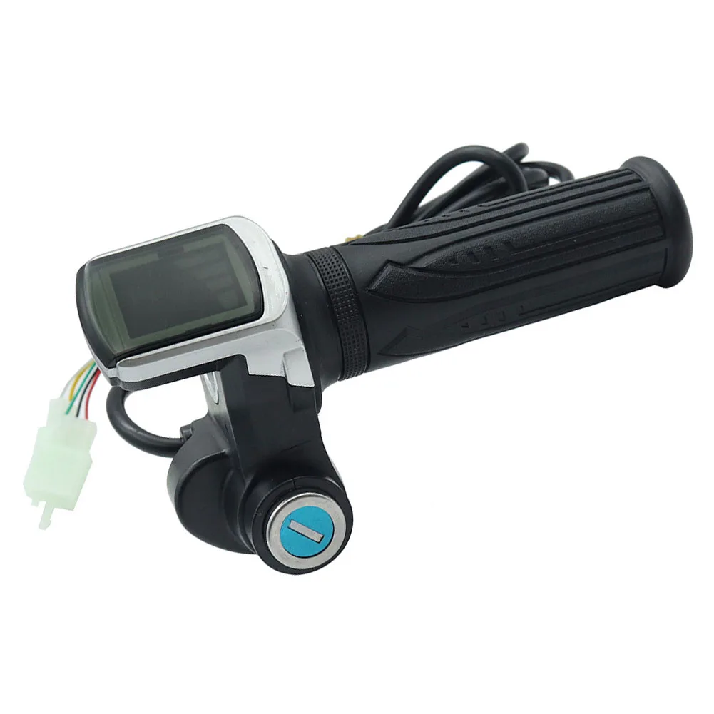 

Scooter Upgrades Electric Bike Throttle 36V Throttle 24V 36V Throttle For Electric Bike Key Switch Function Abs Material